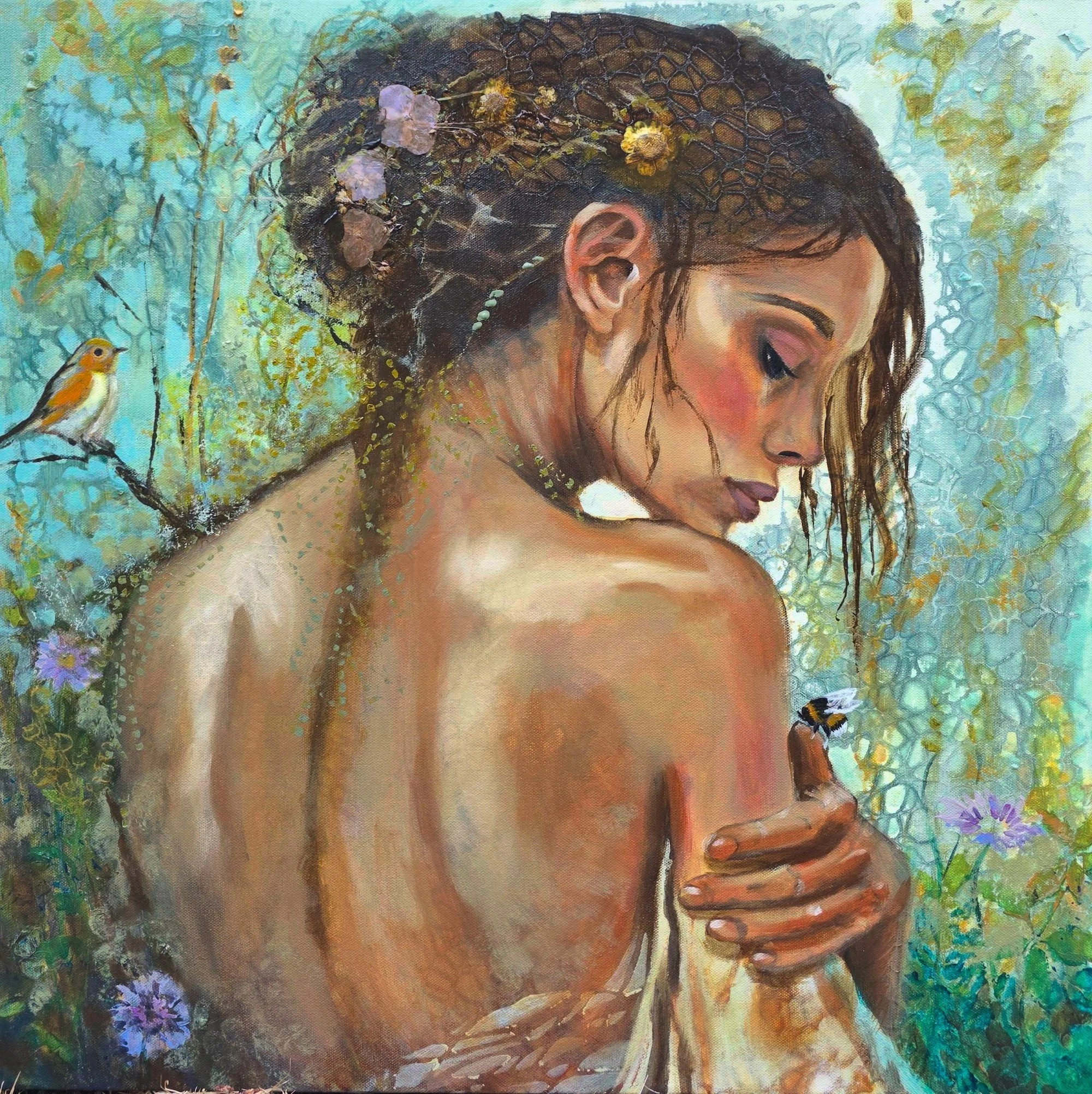 Among the Living Things
24x24x1.5       Mixed-media