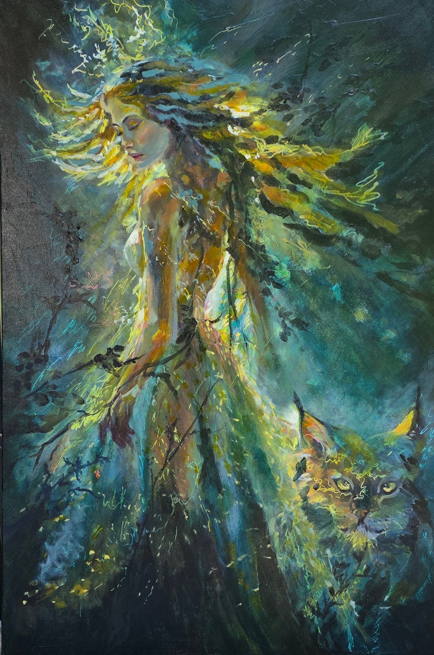 Threshold of the Untamed
36x24x1.5        Mixed-media/oils