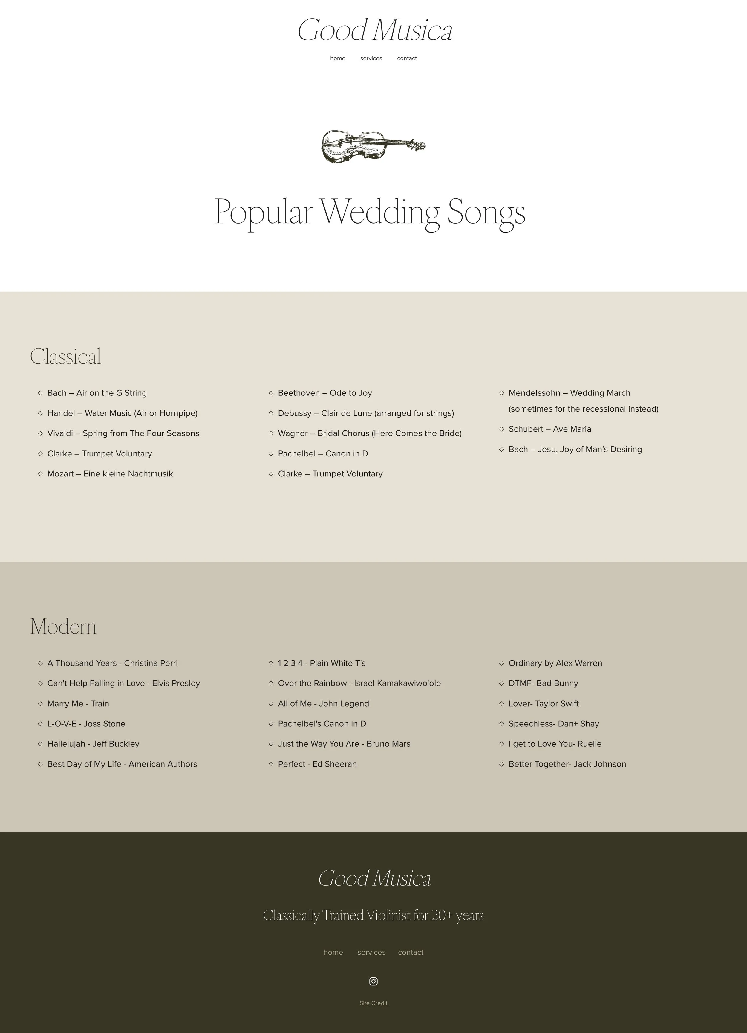 Song List