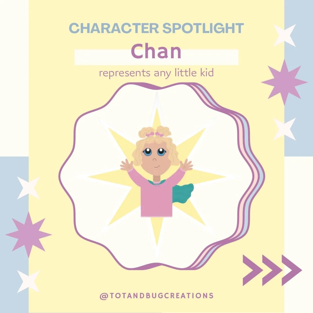 This is 🩵Chan🩵 she represents any little kid reading Sami&rsquo;s Bright Responsibility. Follow her journey of courage by pre-ordering now @ totandbugcreations.com 📖

#kidlit #childrensbook #childrensbookillustration #childrensbookstagram #childre