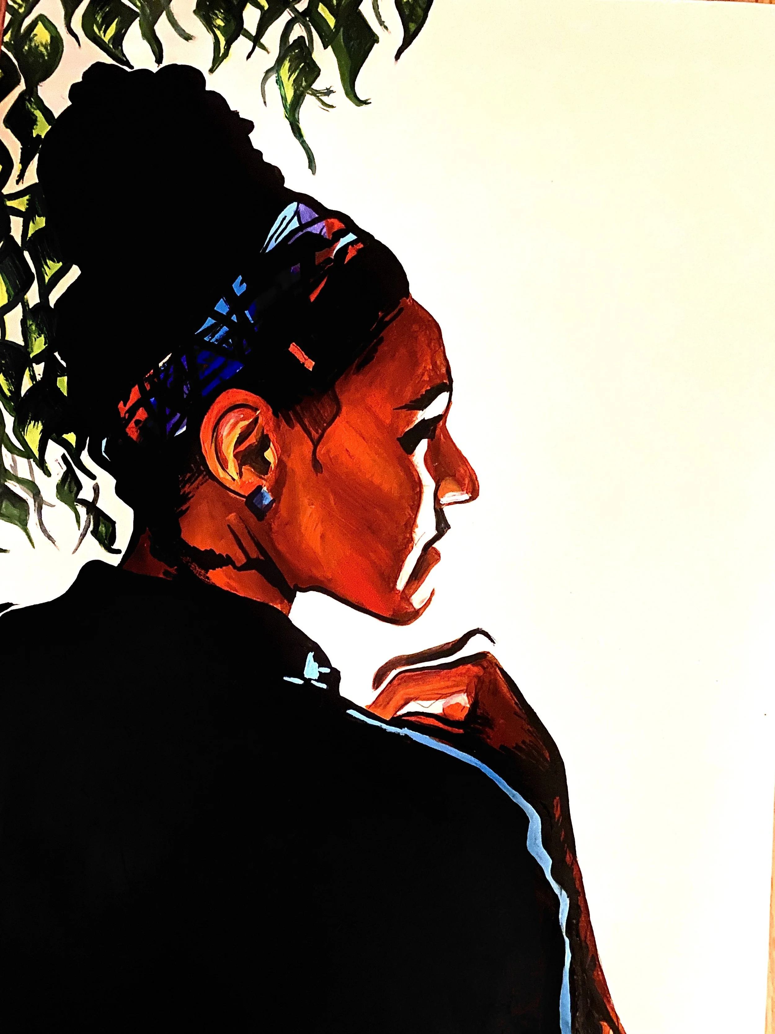 "Nan" 2020, acrylic on paper