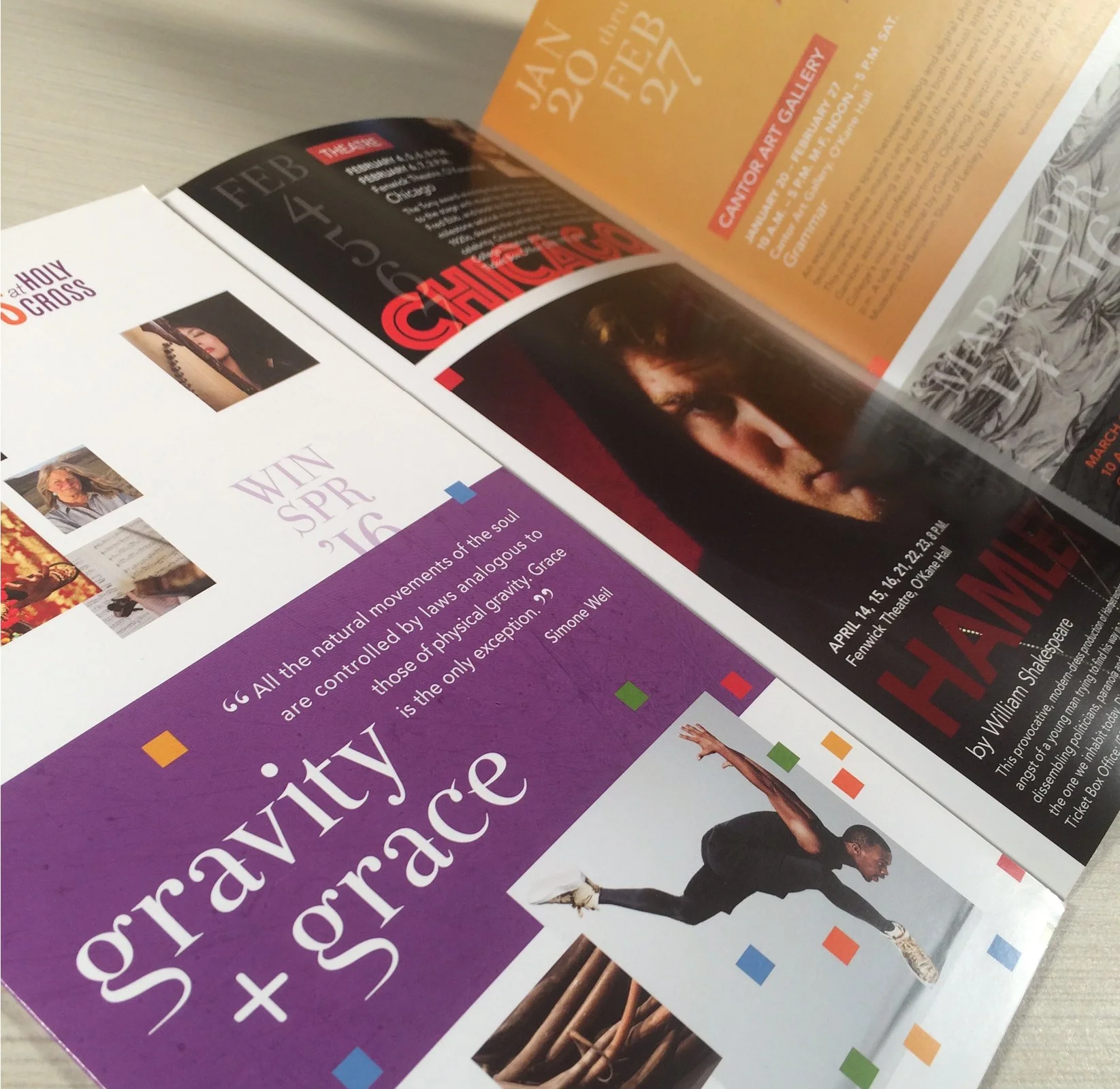 14 Panel Brochure: Arts at Holy Cross