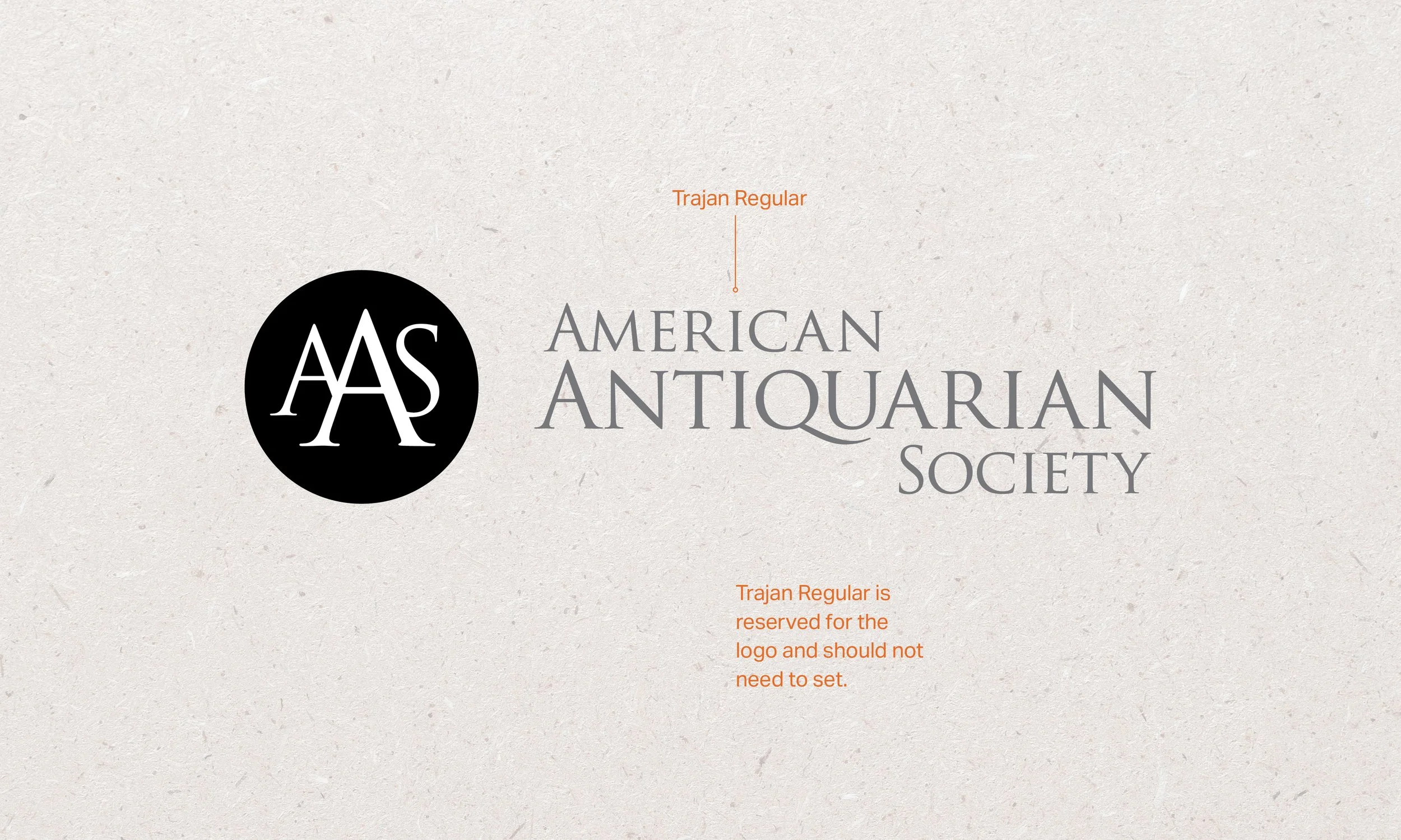 American Antiquarian Society: Logo + Typography