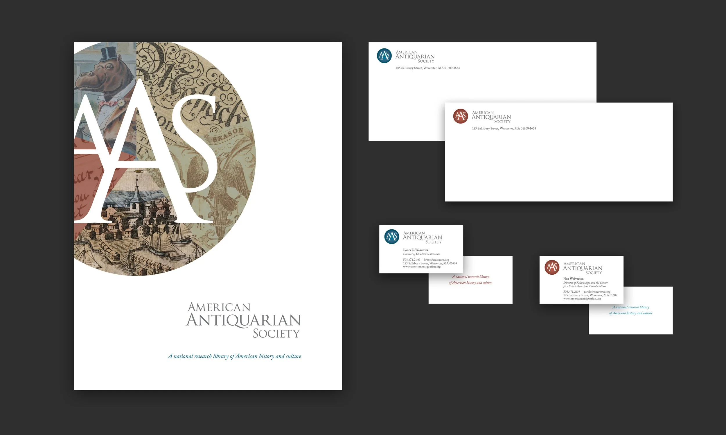 Pocket folder,  envelopes and business cards
