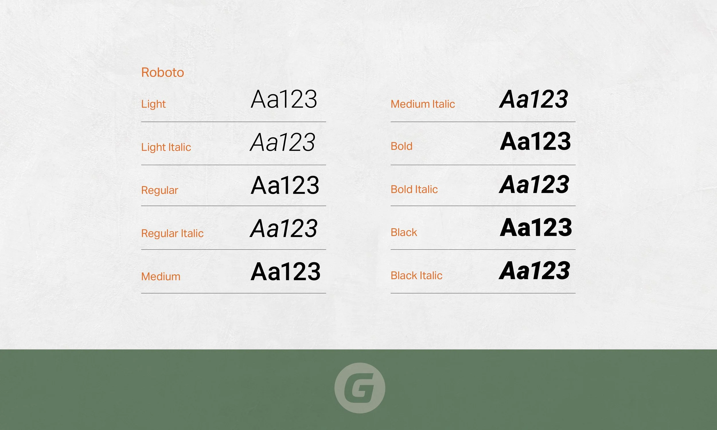 Greenwood Identity: Typography