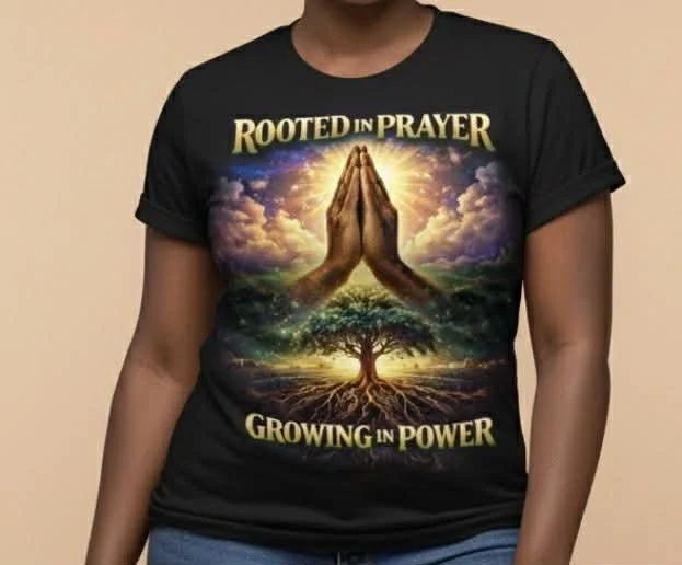 'Rooted in Prayer, Growing in Power' T-shirt