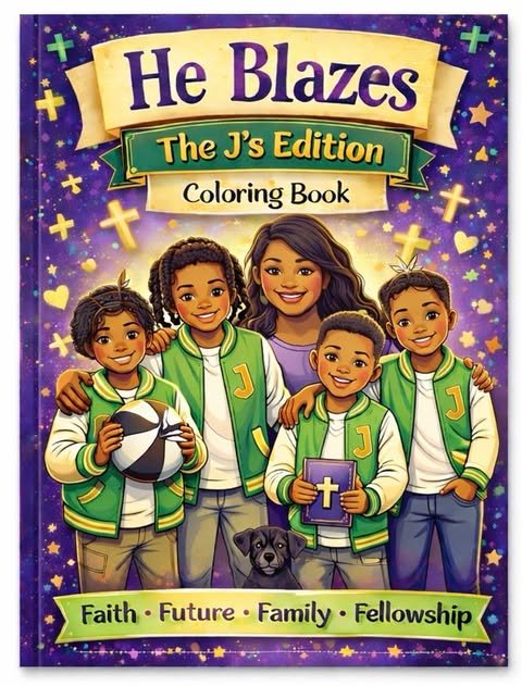 He Blazes: The J’s Edition Coloring Book-PREORDER