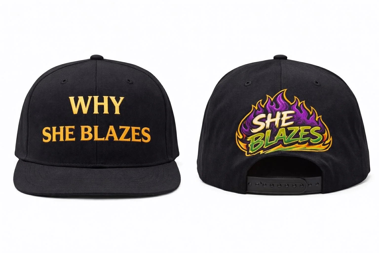 'Why She Blazes' Snapback Cap