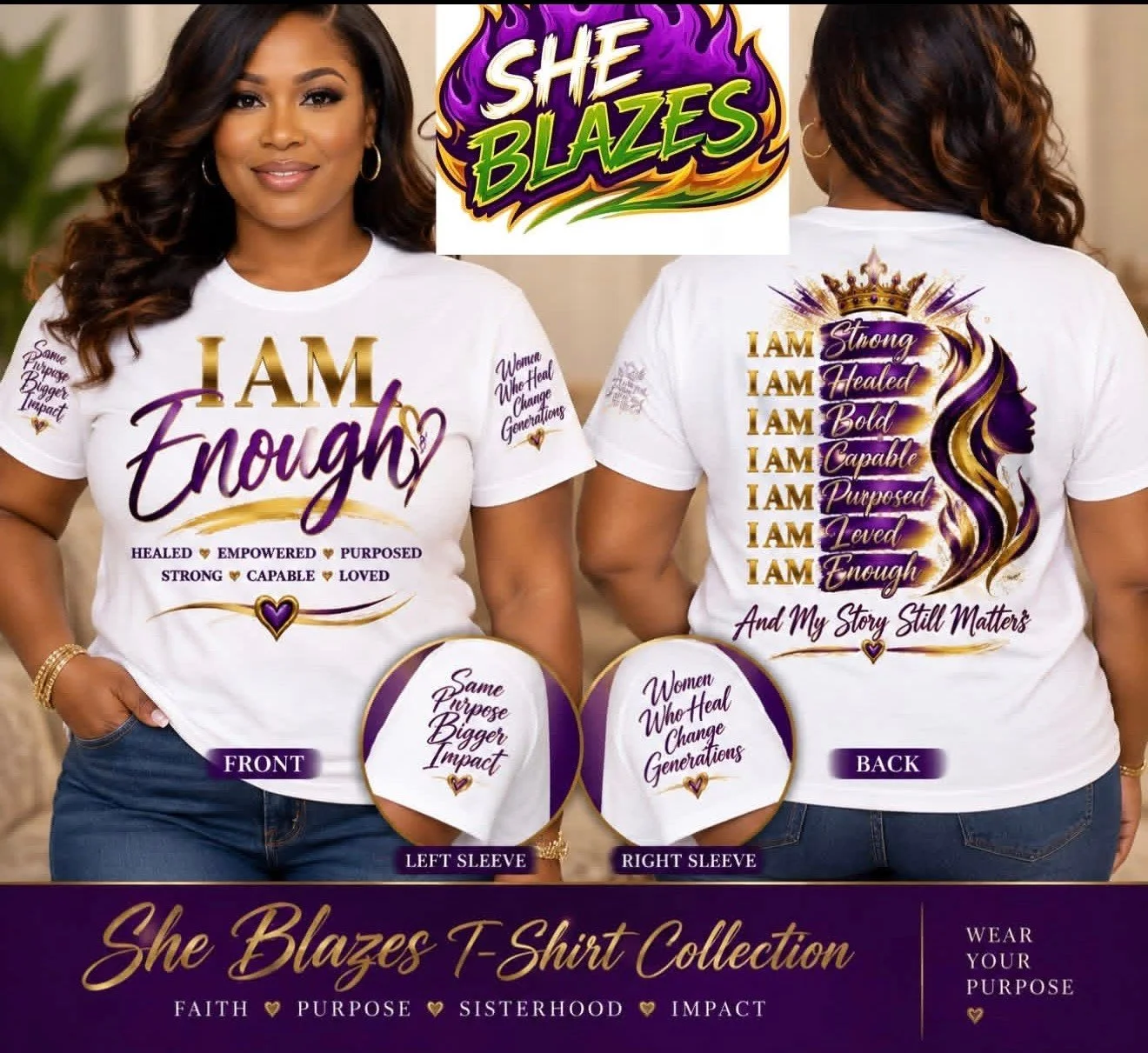 "I Am Enough" Empowerment T-Shirt