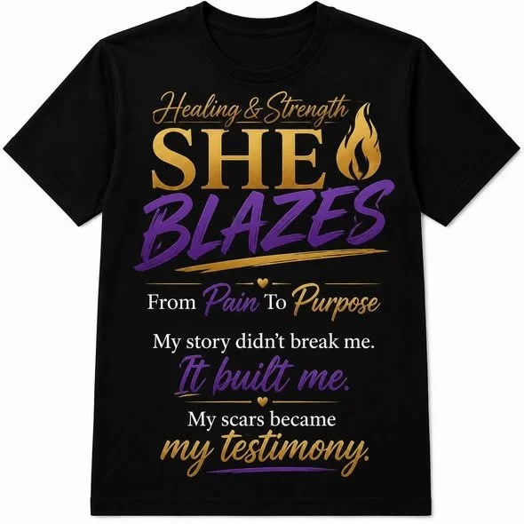 'She Blazes' Inspirational T-Shirt