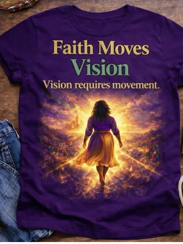 'Faith Moves Vision' Inspirational T-Shirt