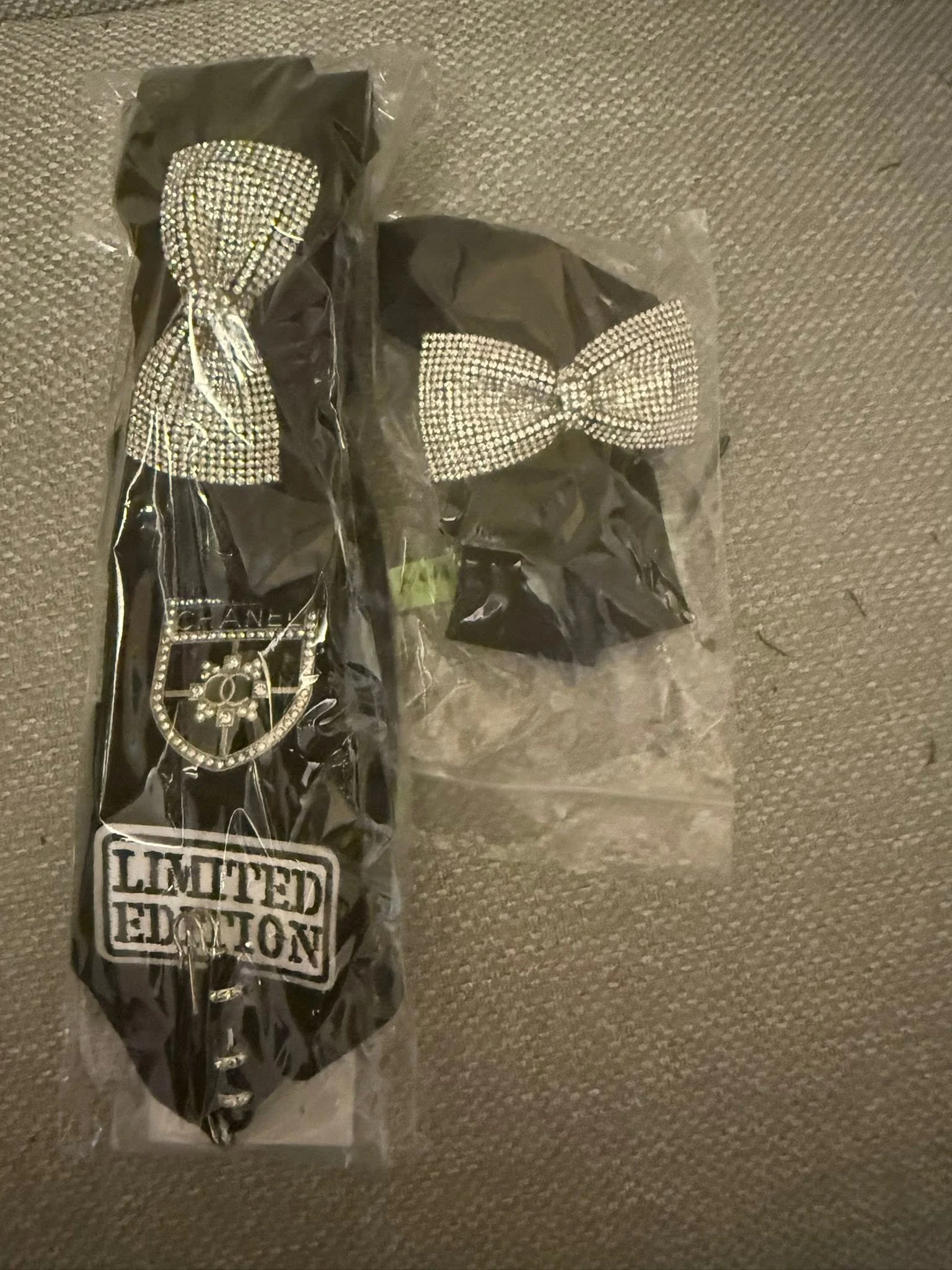 Radiant Necktie Necklace & Brooch Set