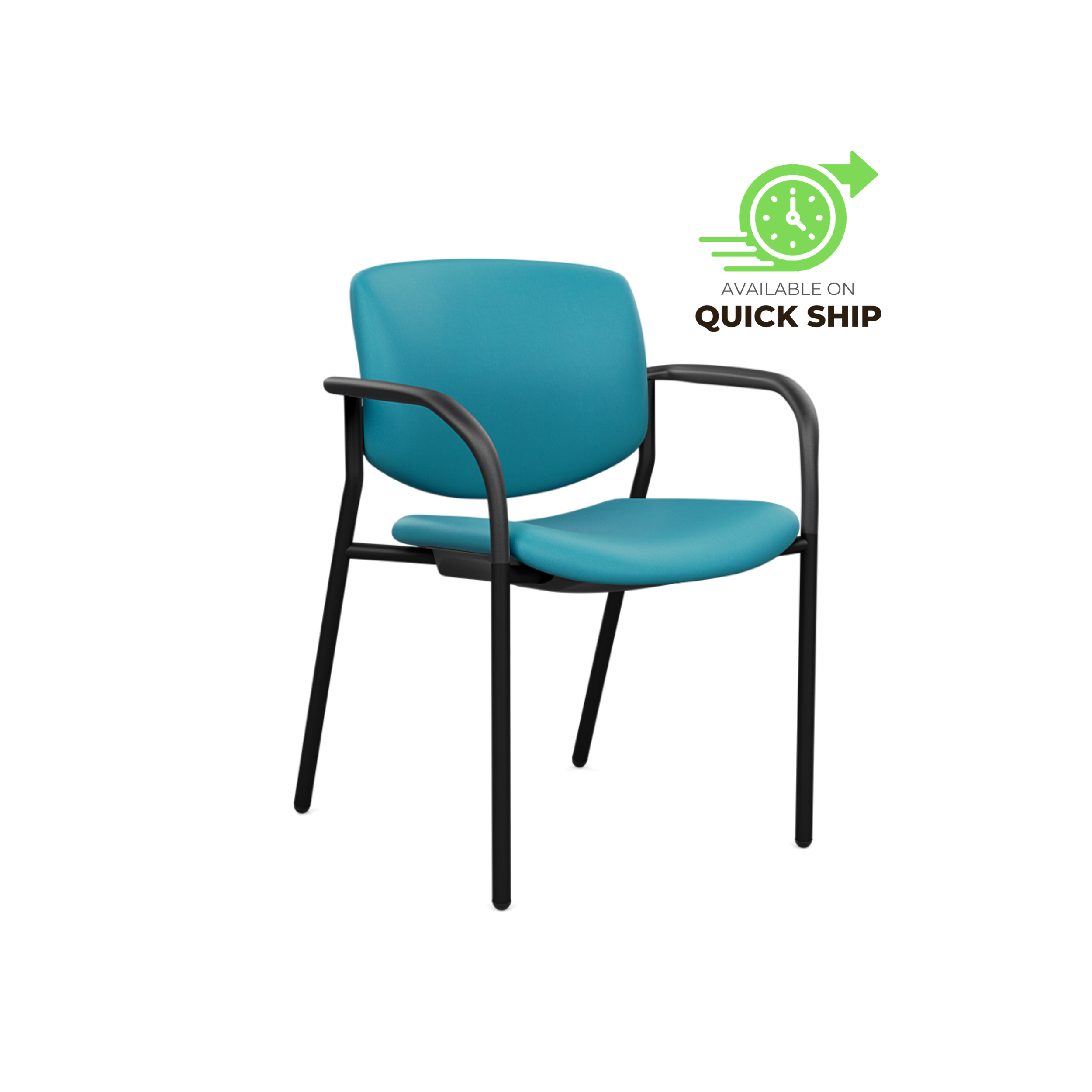 Freelance Four-Leg Chair with Upholstered Back (C)