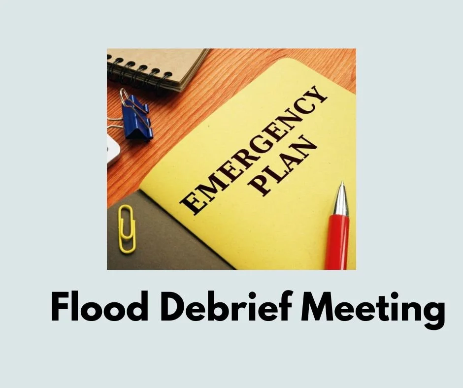 Flood Debrief Meeting.