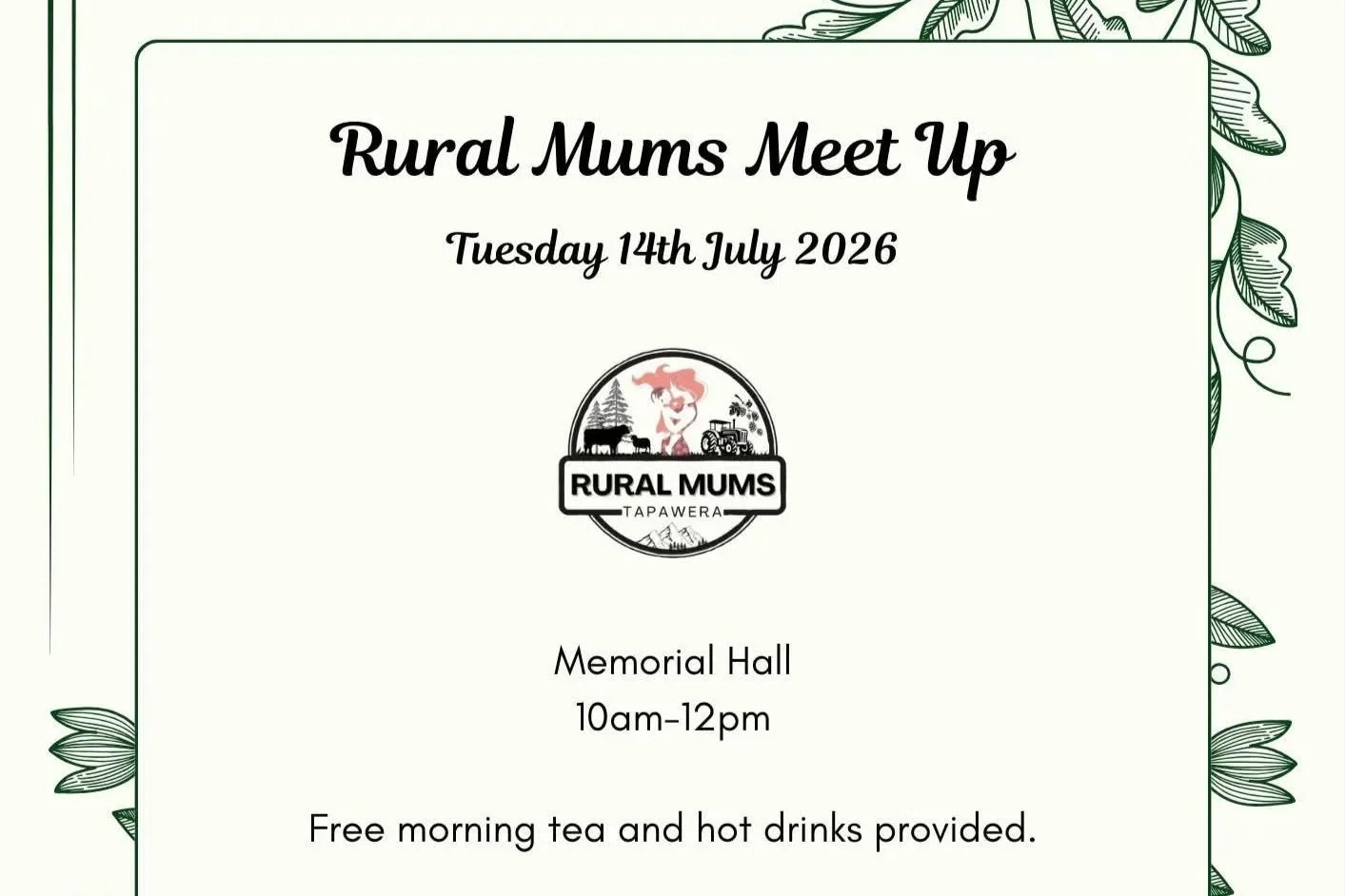 Rural Mums Tapawera Meet Up