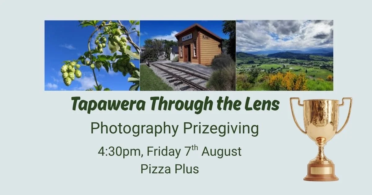 Tapawera Through the Lens Prizegiving