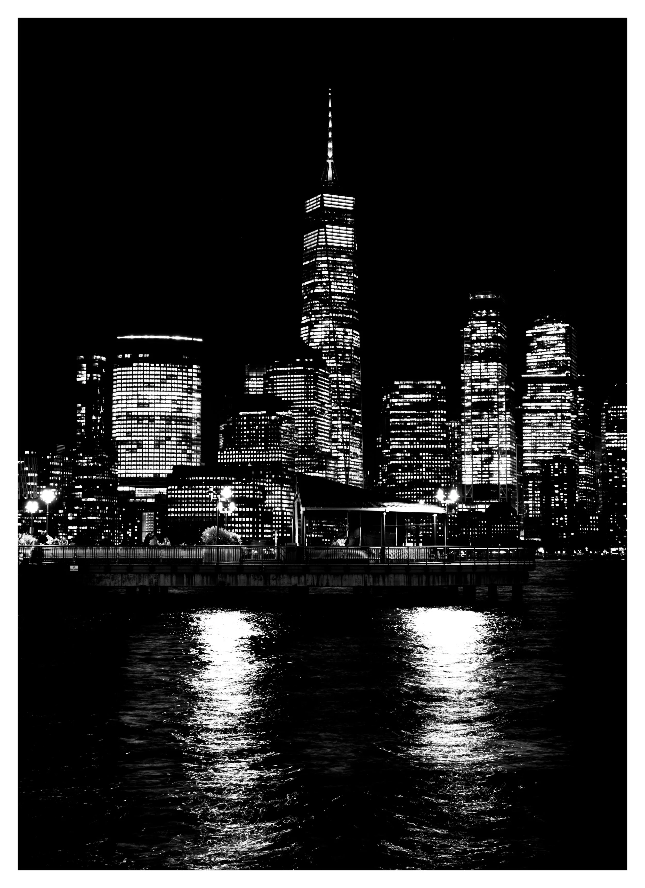 Original photo by Nicky Conti_downtown Manhattan at night