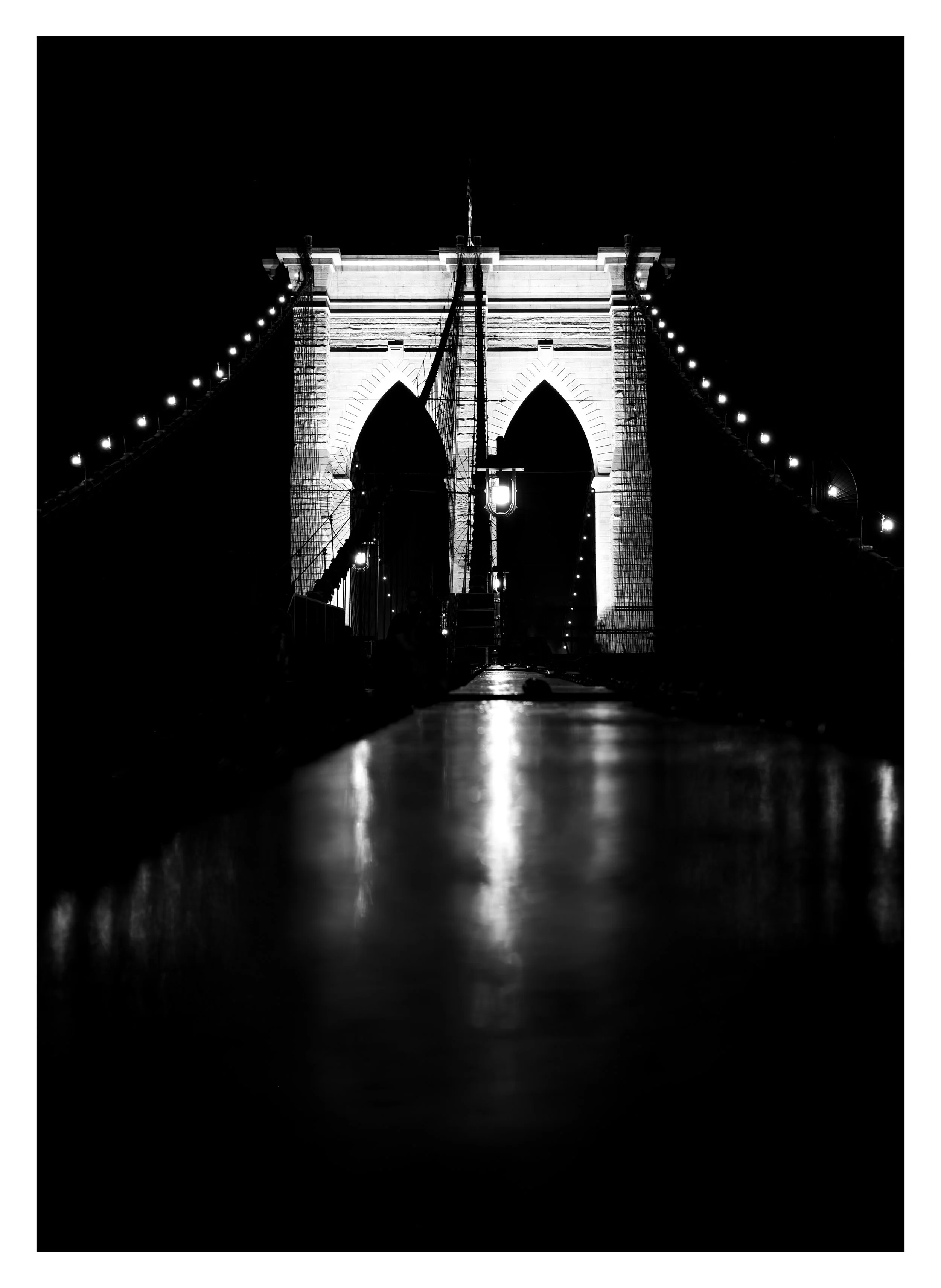 Original photo by Nicky Conti_Brooklyn Bridge by night