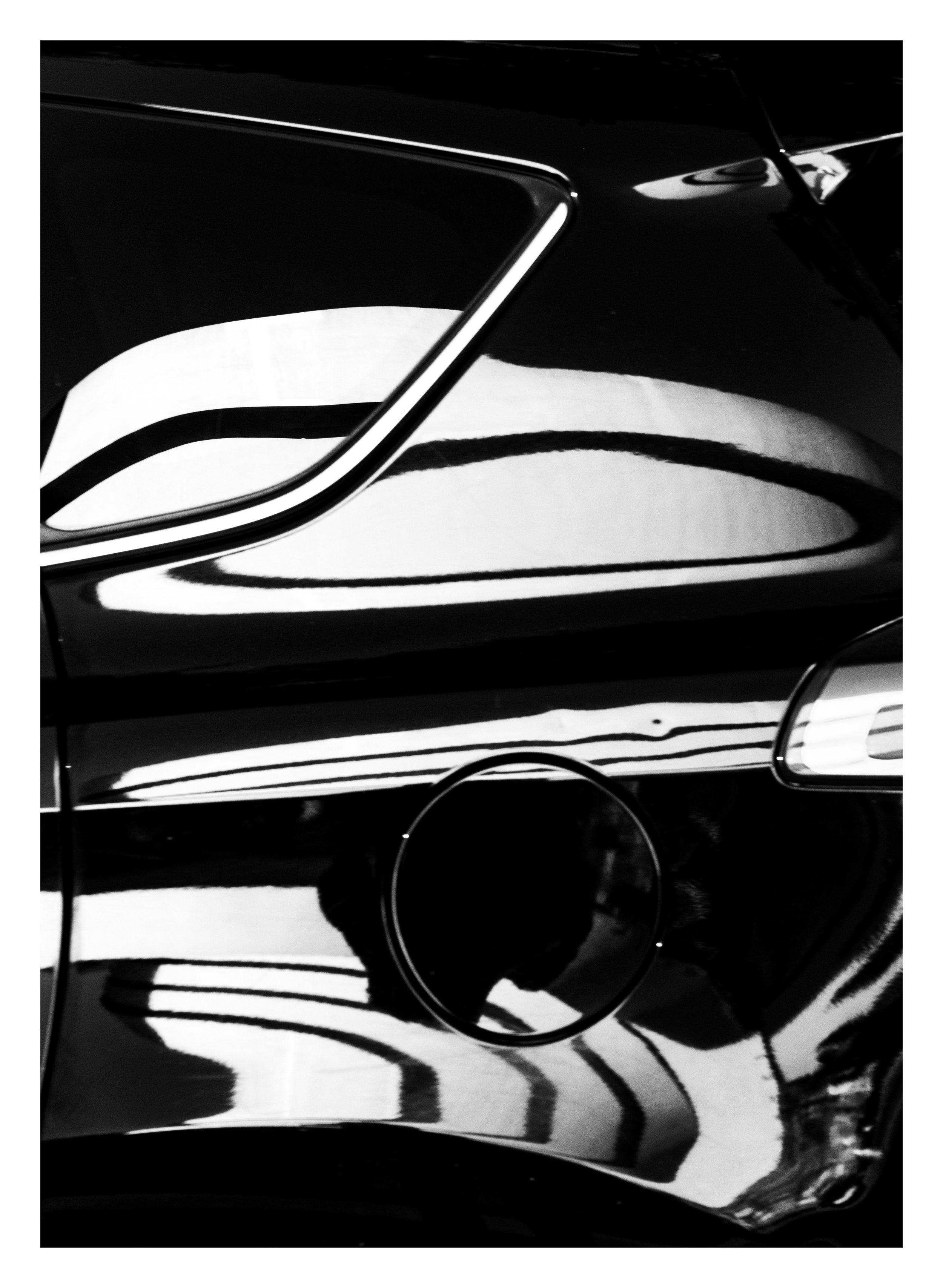 Original photo by Nicky Conti_Guggenheim reflection on a car
