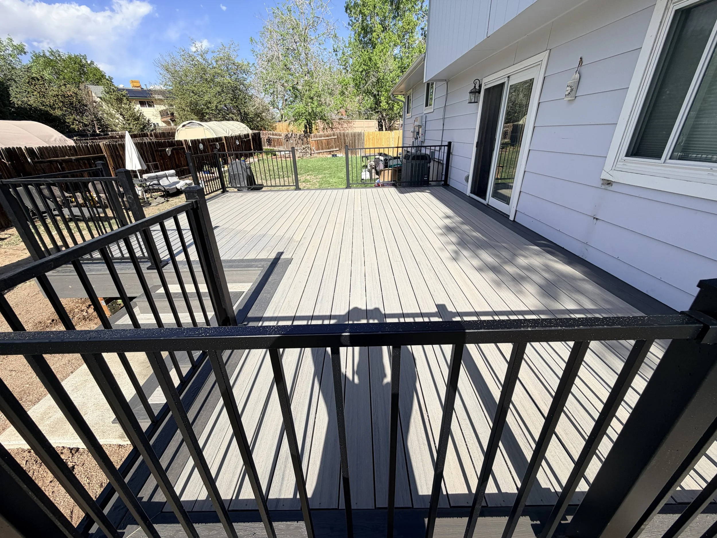 Fiberon decking, Fortress steel railing, Lone Tree Colorado