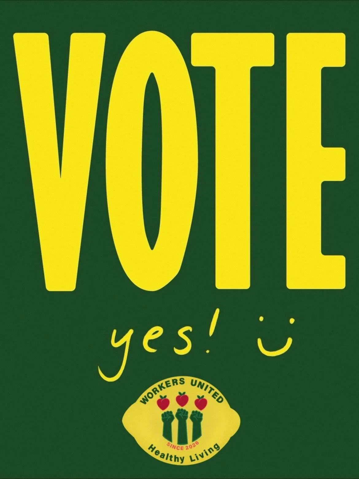 The polls in Williston are officially open! Remember, VERMONT workers can vote at EITHER the Williston or South Burlington stores during the above polling periods at those stores! Solidarity!