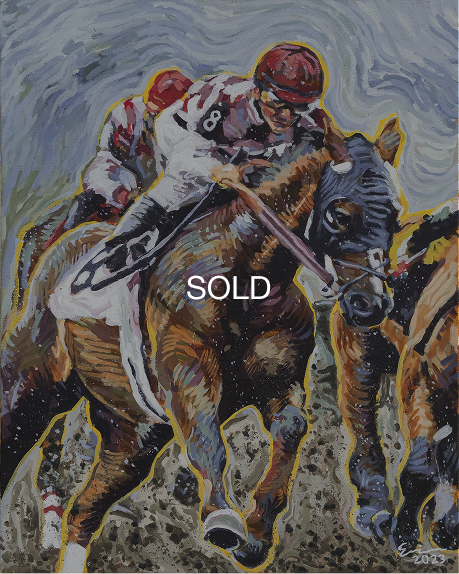 "Derby" — Original Acrylic on Canvas