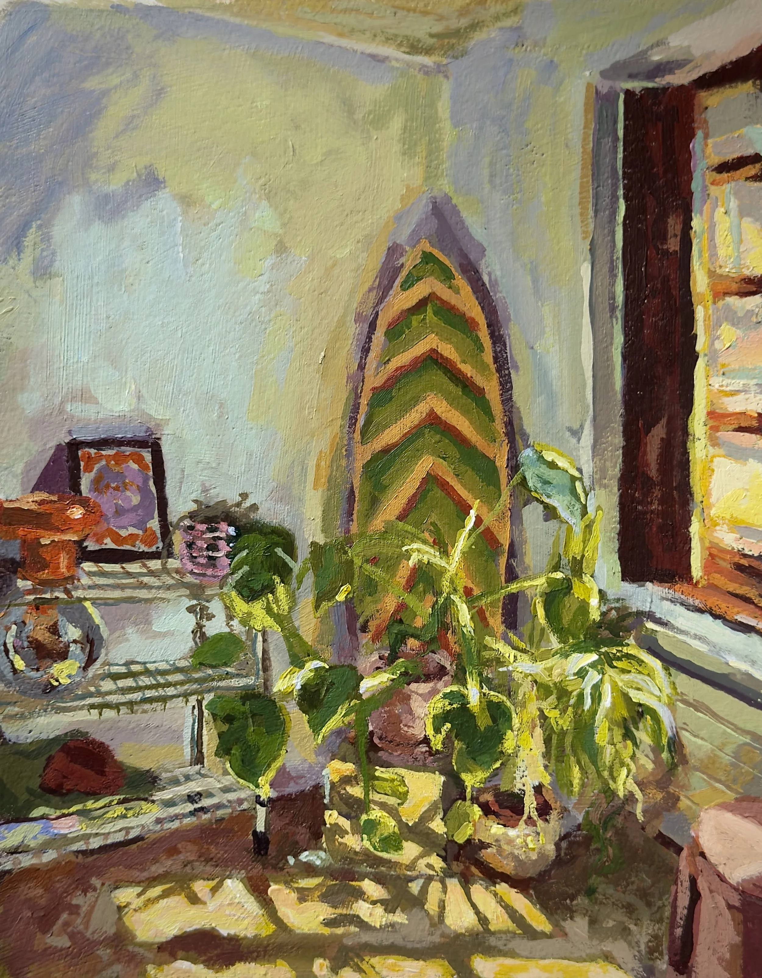 Lyon Summer Apartment,
2026,

Acrylic on Watercolor Paper,
8 1/2 inches x 11 inches