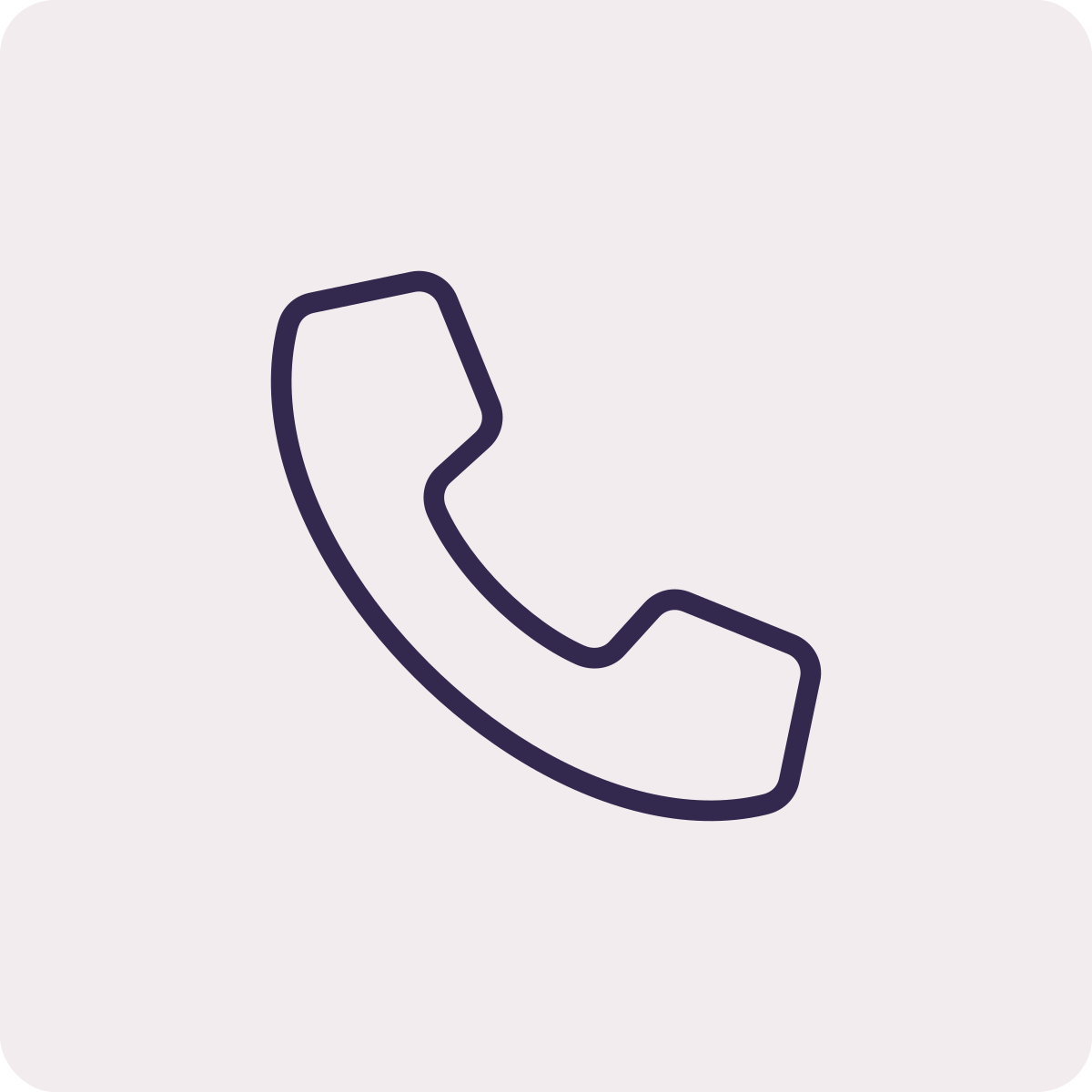 Icon of an old-fashioned telephone handset.