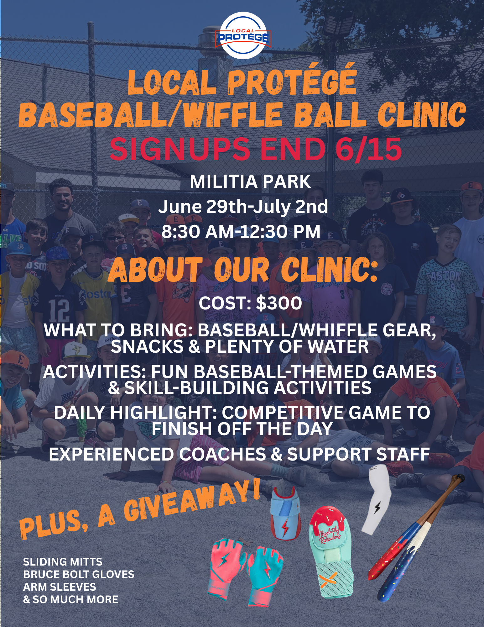 Local Protégé Easton Camp 6/29-7/2 "PER DAY"