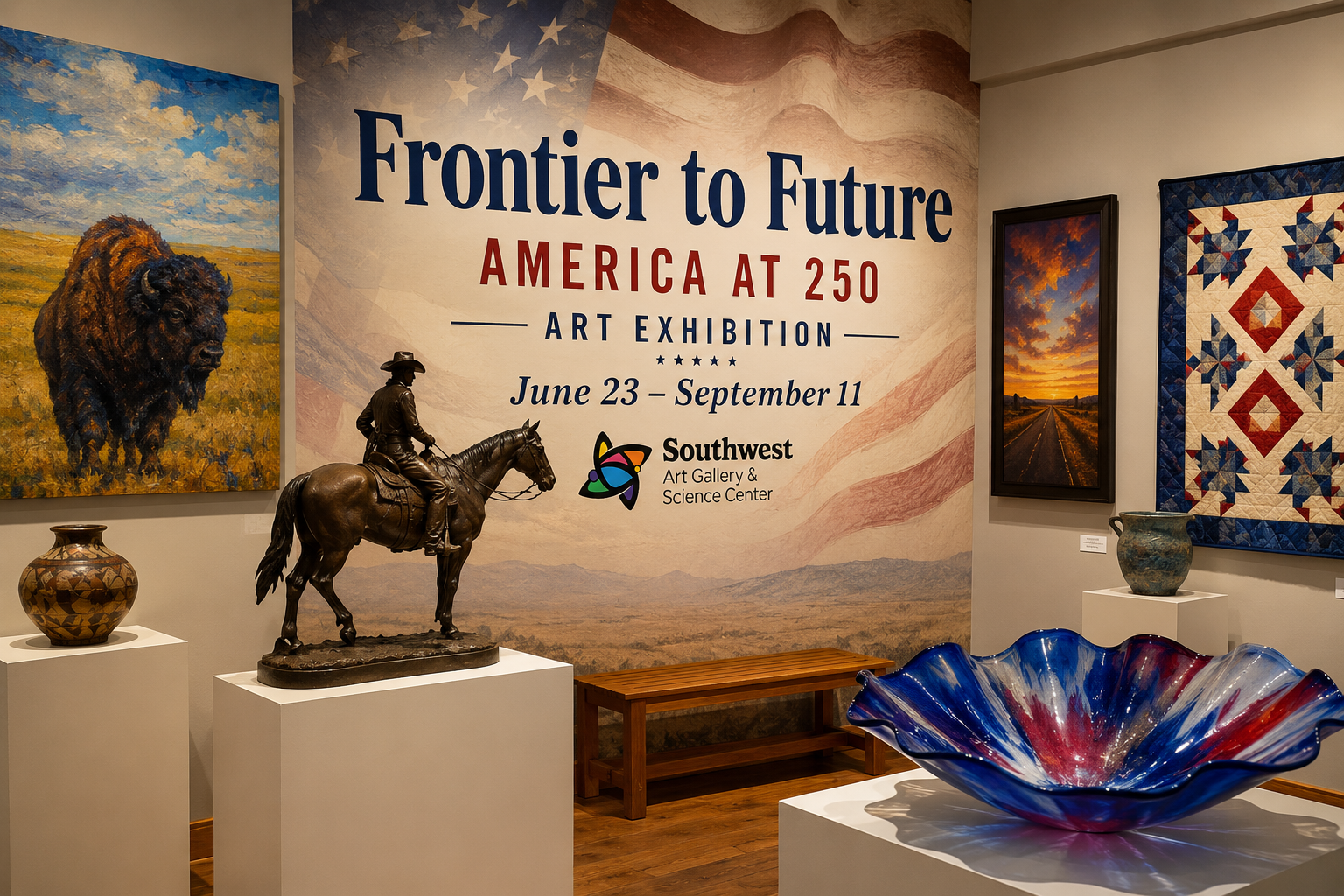 Frontier to Future America at 250 Art Exhibition