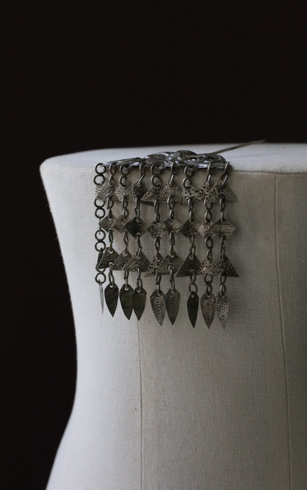 20th-Century Chinese metal butterfly hair pin
