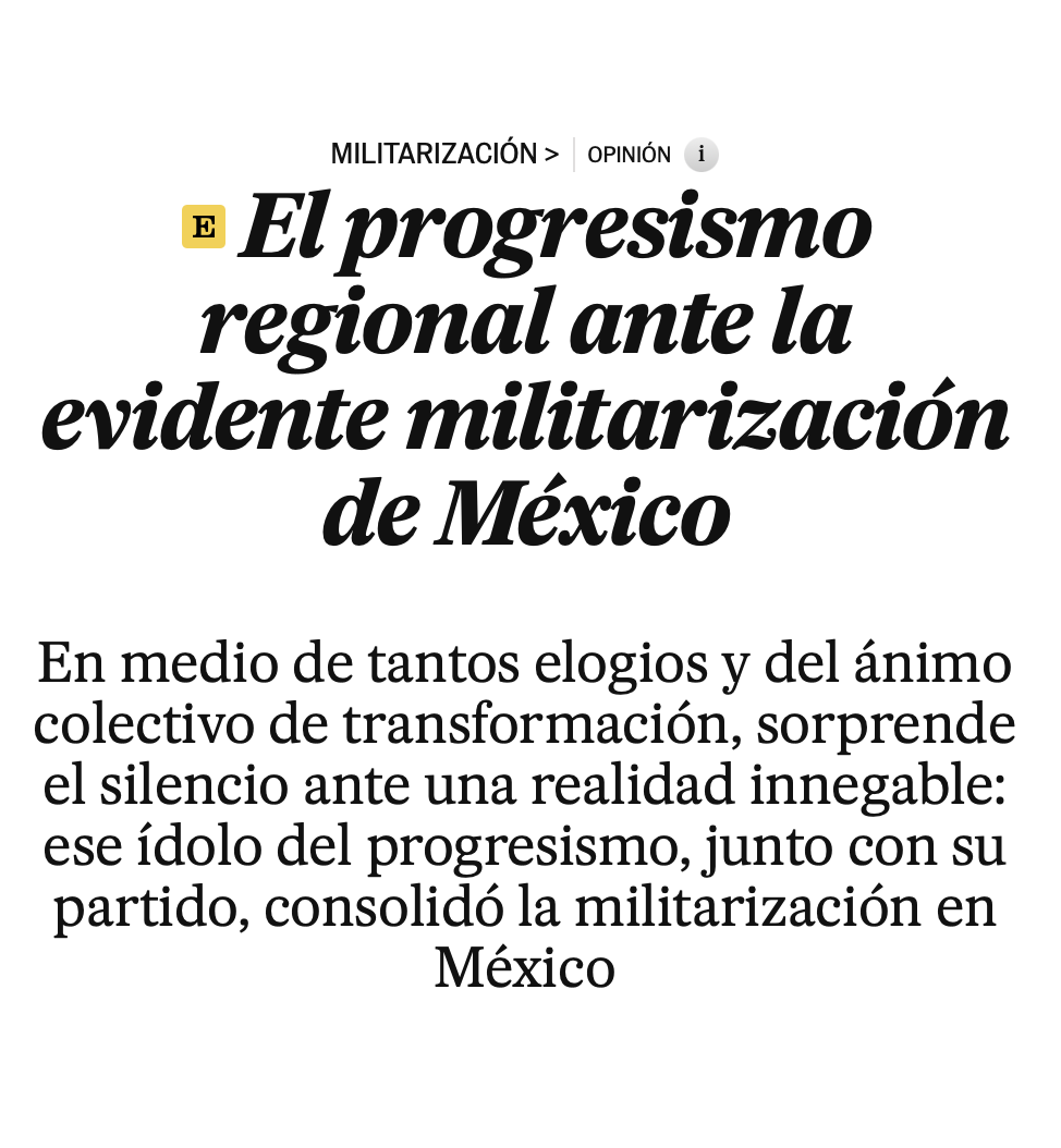 Militarización México