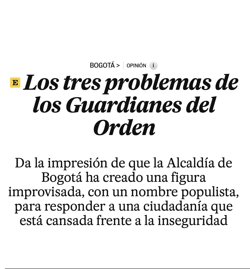 Seguridad Bogotá