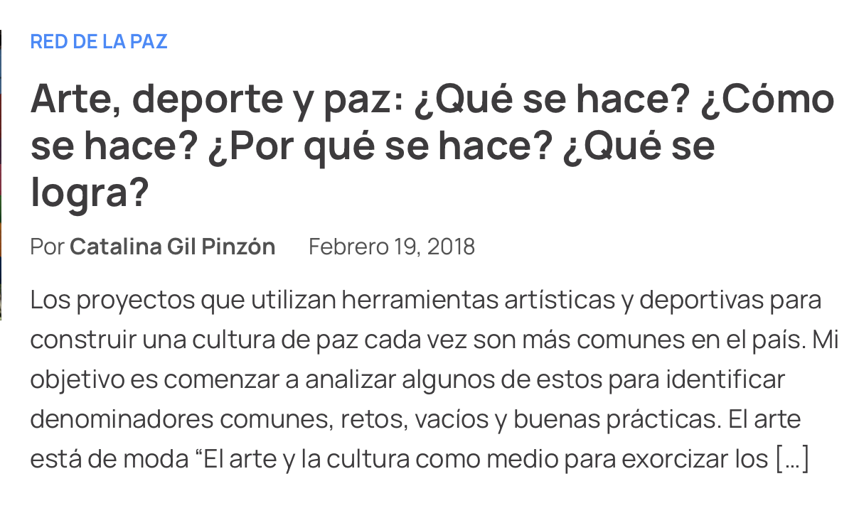 Arte y paz