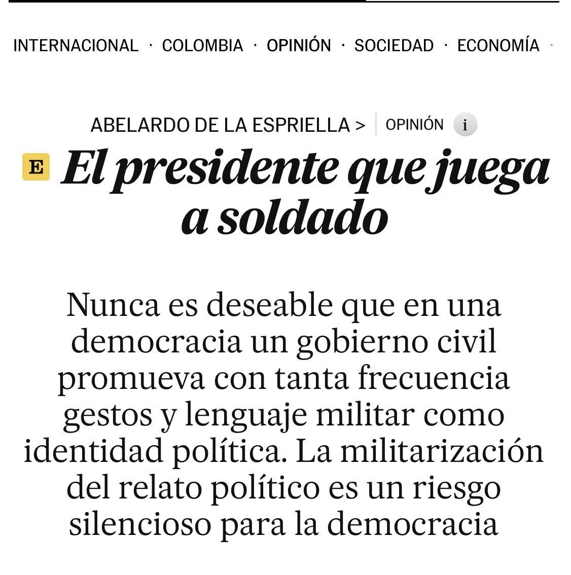 Colombia, Abelardo, Espriella, seguridad, security