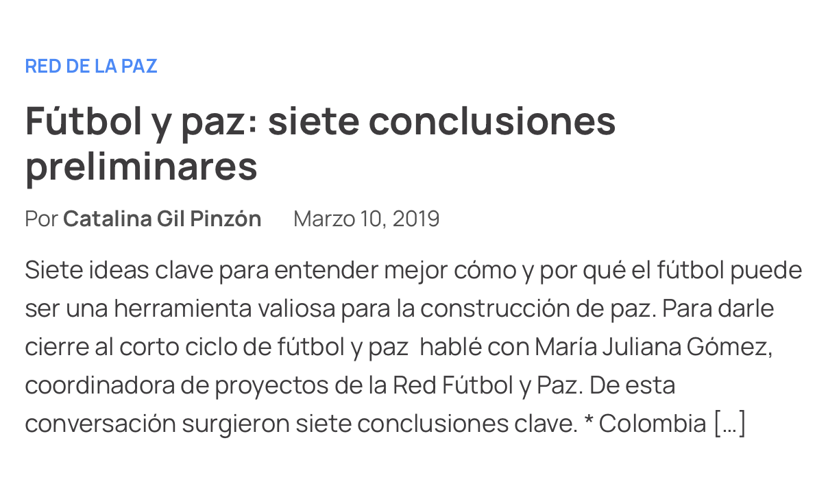 Fútbol y paz