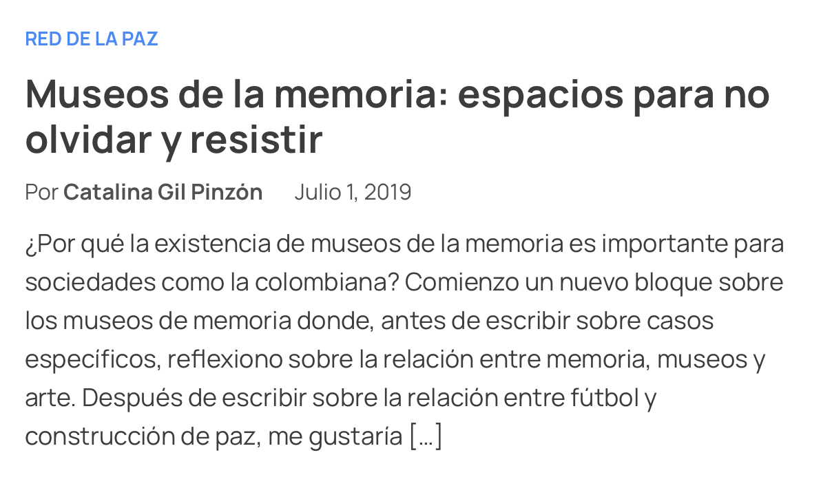 Museos memoria