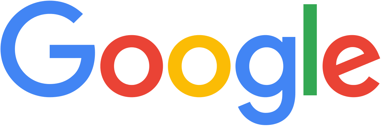 The Google logo with colorful letters in blue, red, yellow, green, and red.