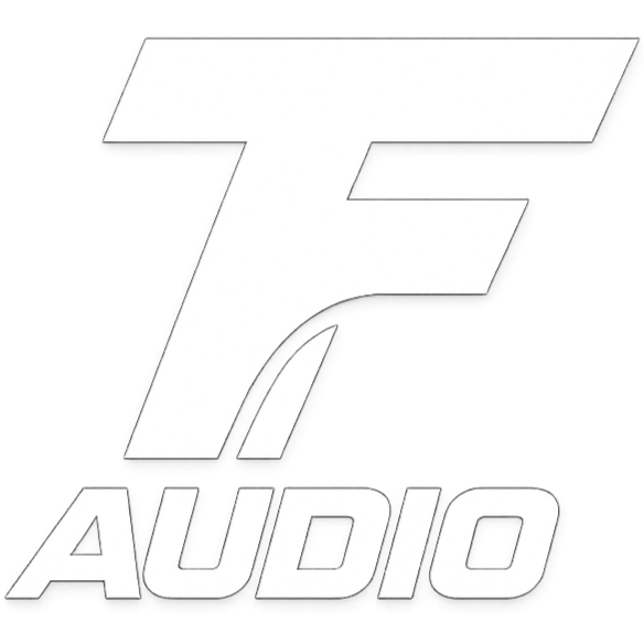 Logo with a stylized number seven and the word 'AUDIO' below it.