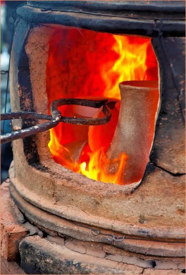 Firing ceramics in kiln