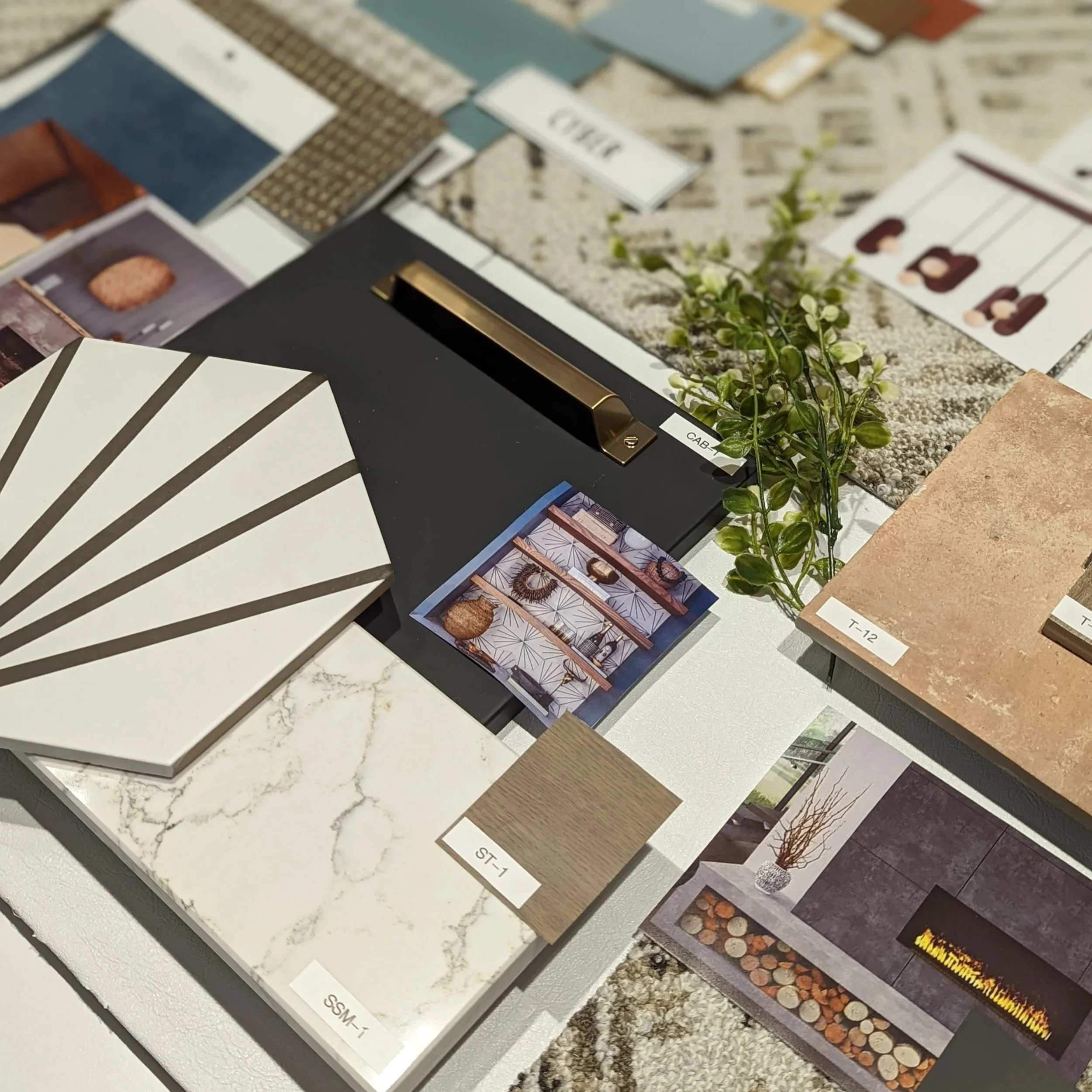 design concept, flat lay, mood board, design