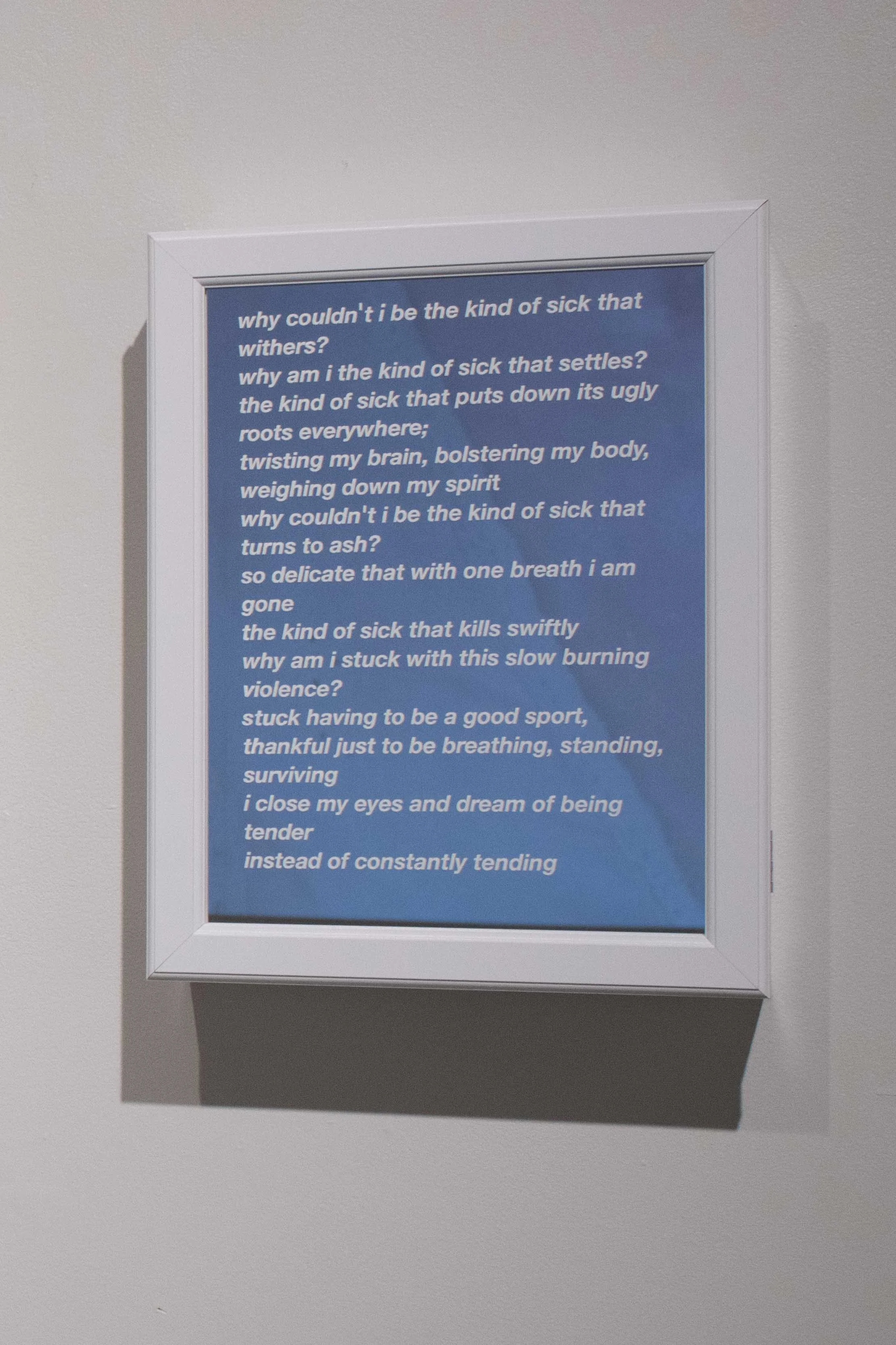 the sick that settles