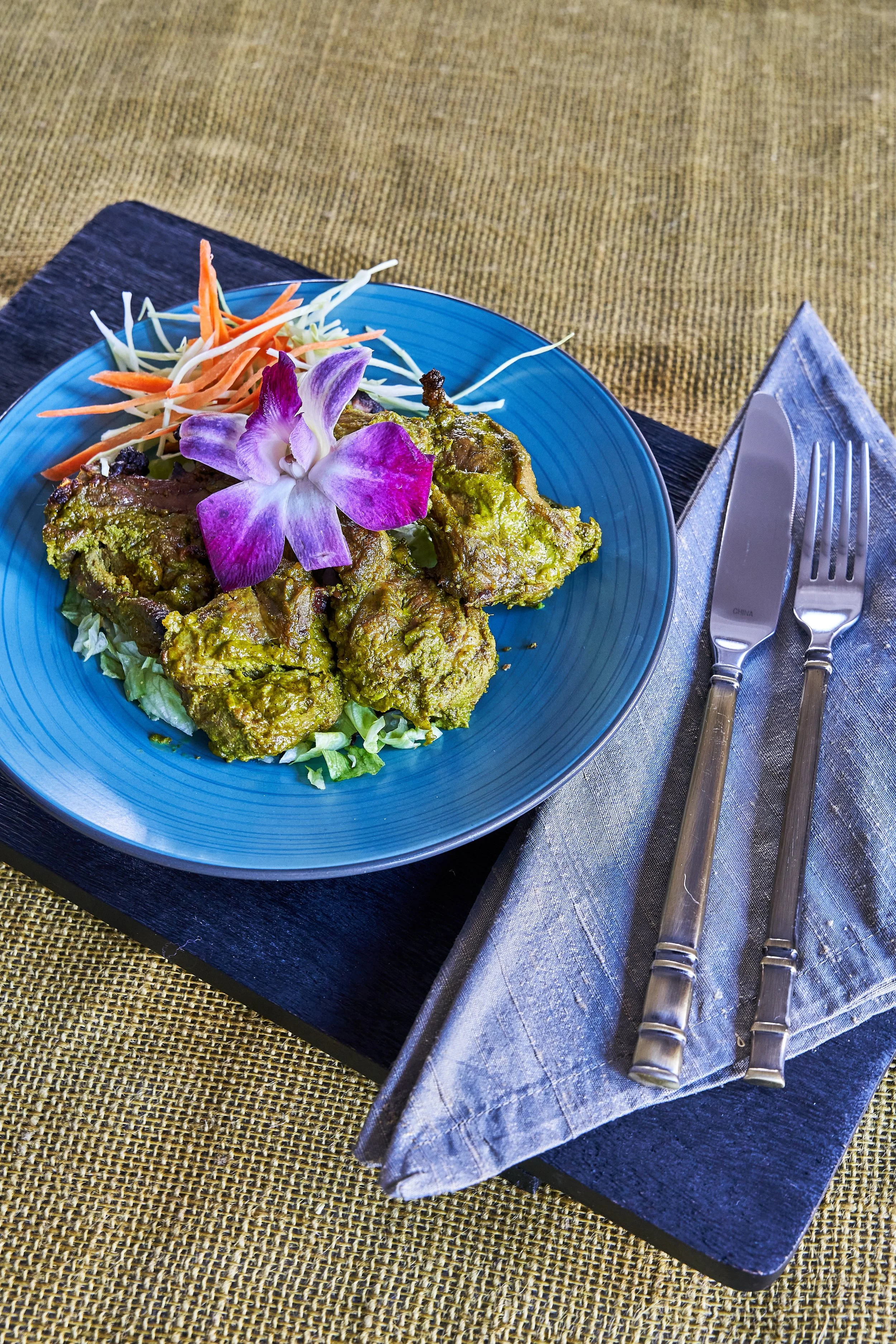 Coriander Mint Lamb Chops