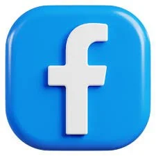 Facebook logo with white 'f' on blue rounded square background