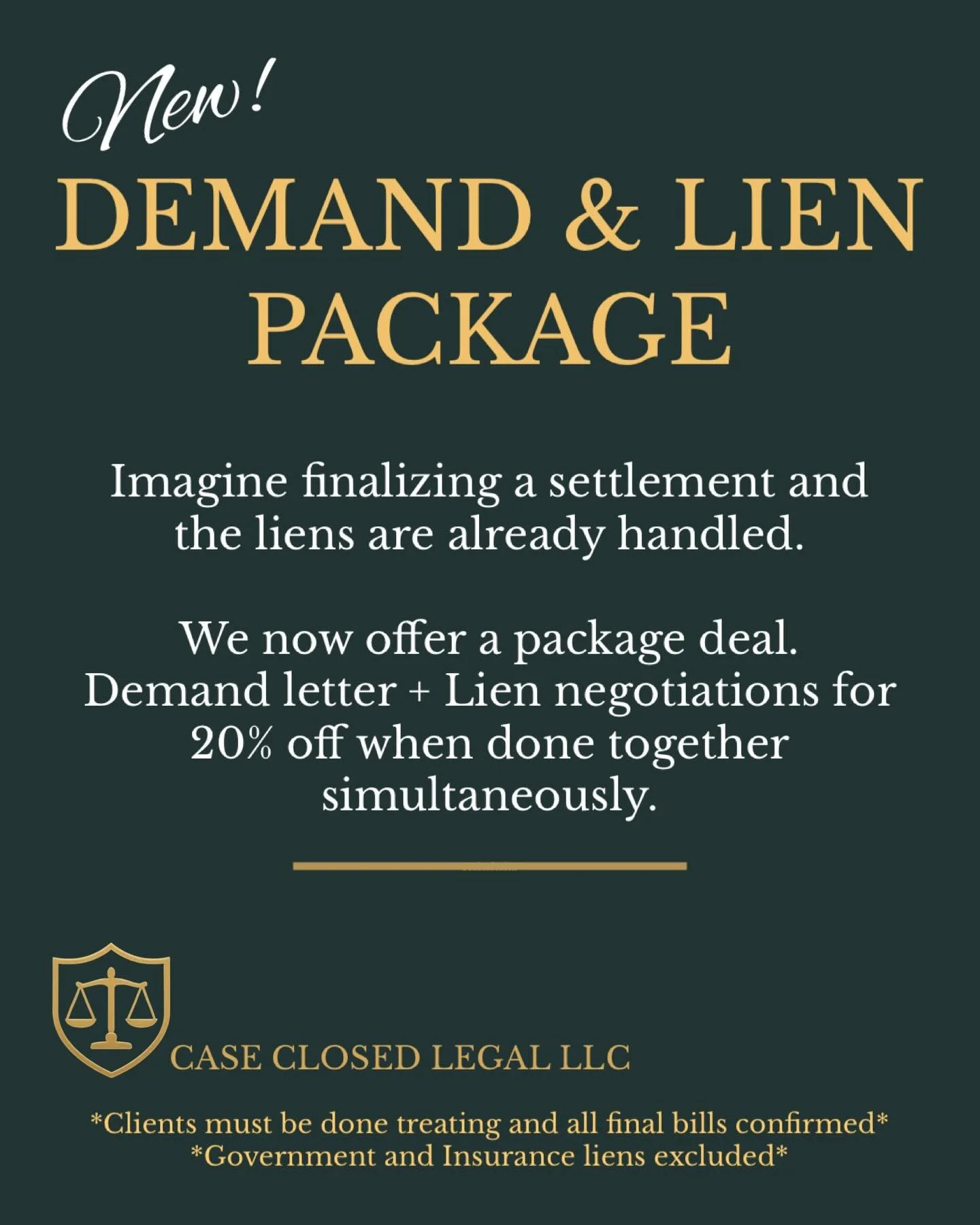 We&rsquo;ve all seen it before&hellip;

A case settles &mdash; and then weeks (sometimes months) go by because the medical liens are still outstanding.

Staff is overwhelmed with higher-priority tasks.
Providers are slow to respond.
Negotiations take