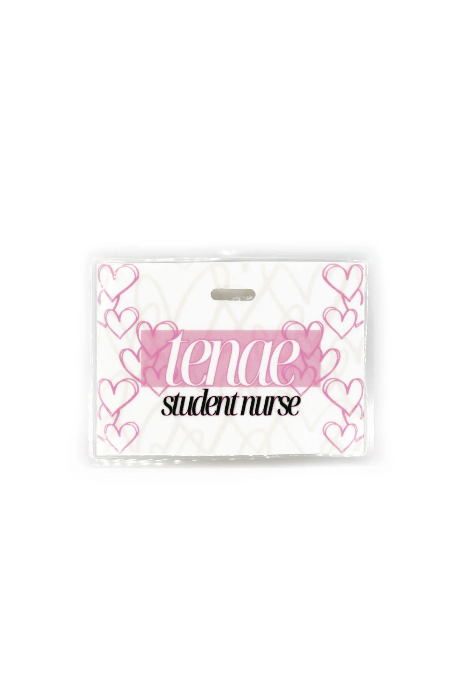 Pretty Pink Hearts Badge Buddy