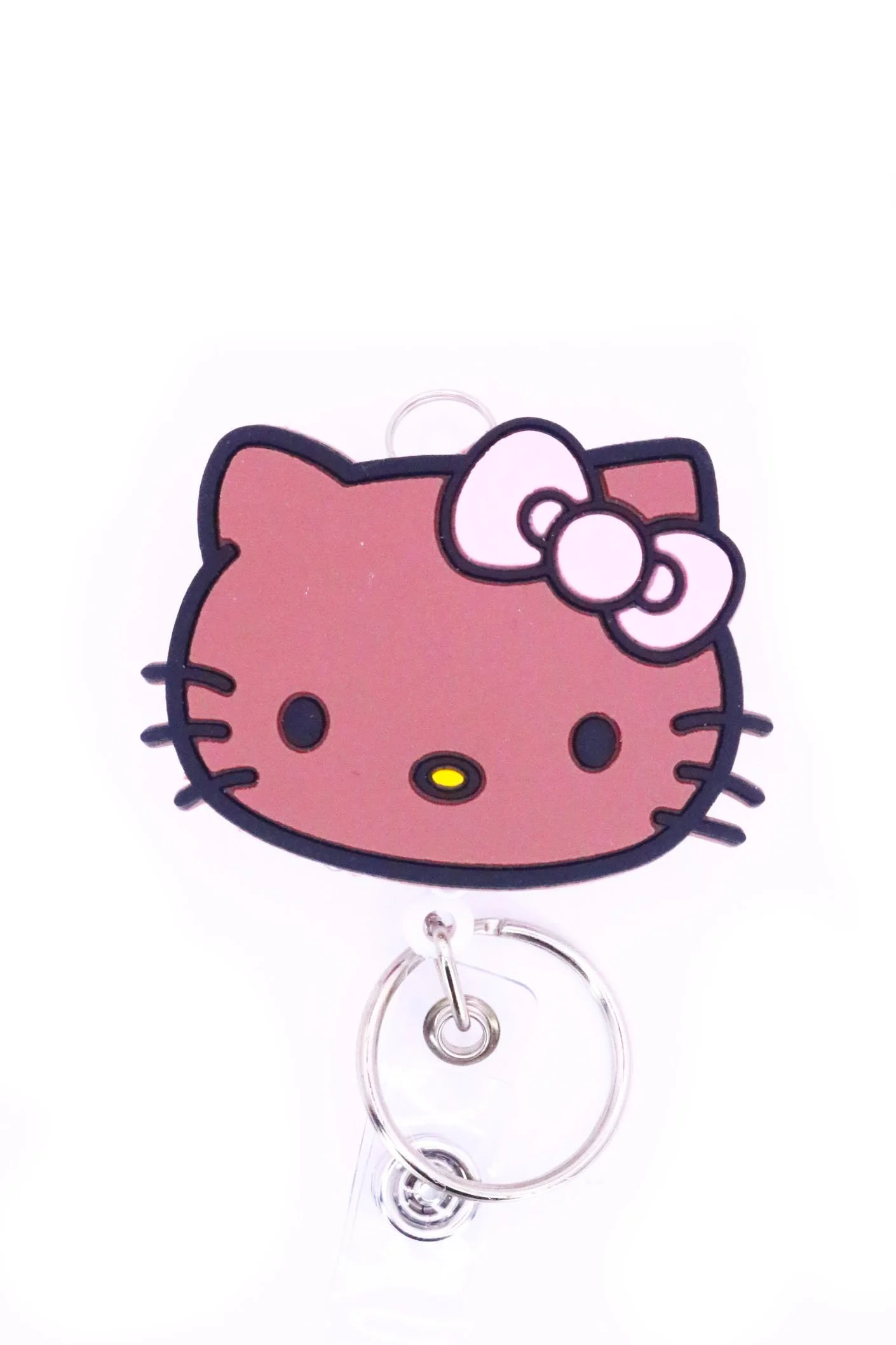 Brown Skin Kitty Badge Reel