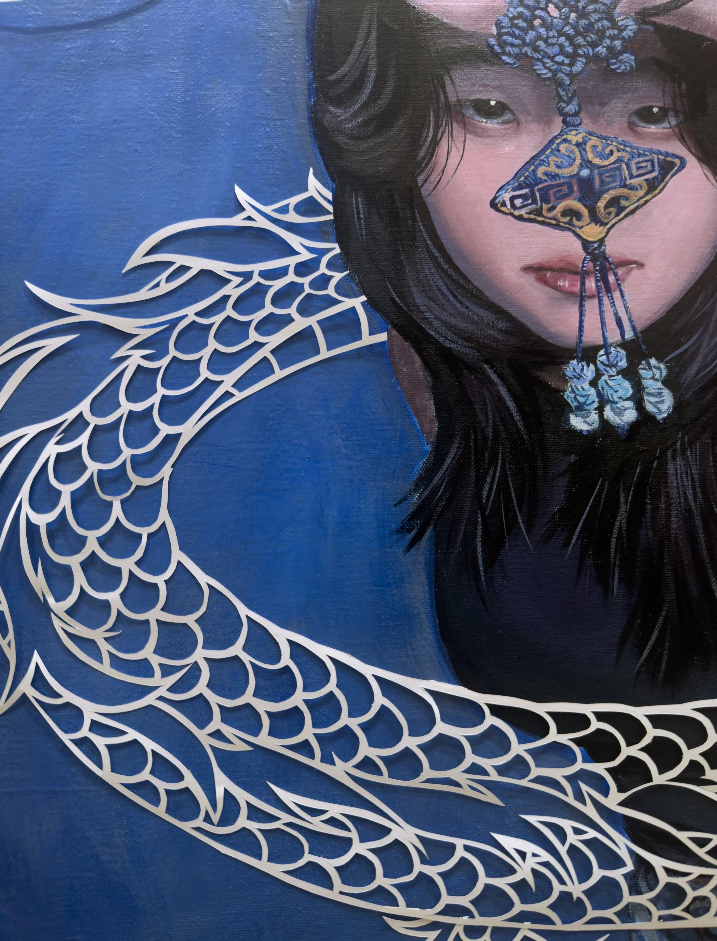 painting + papercutting