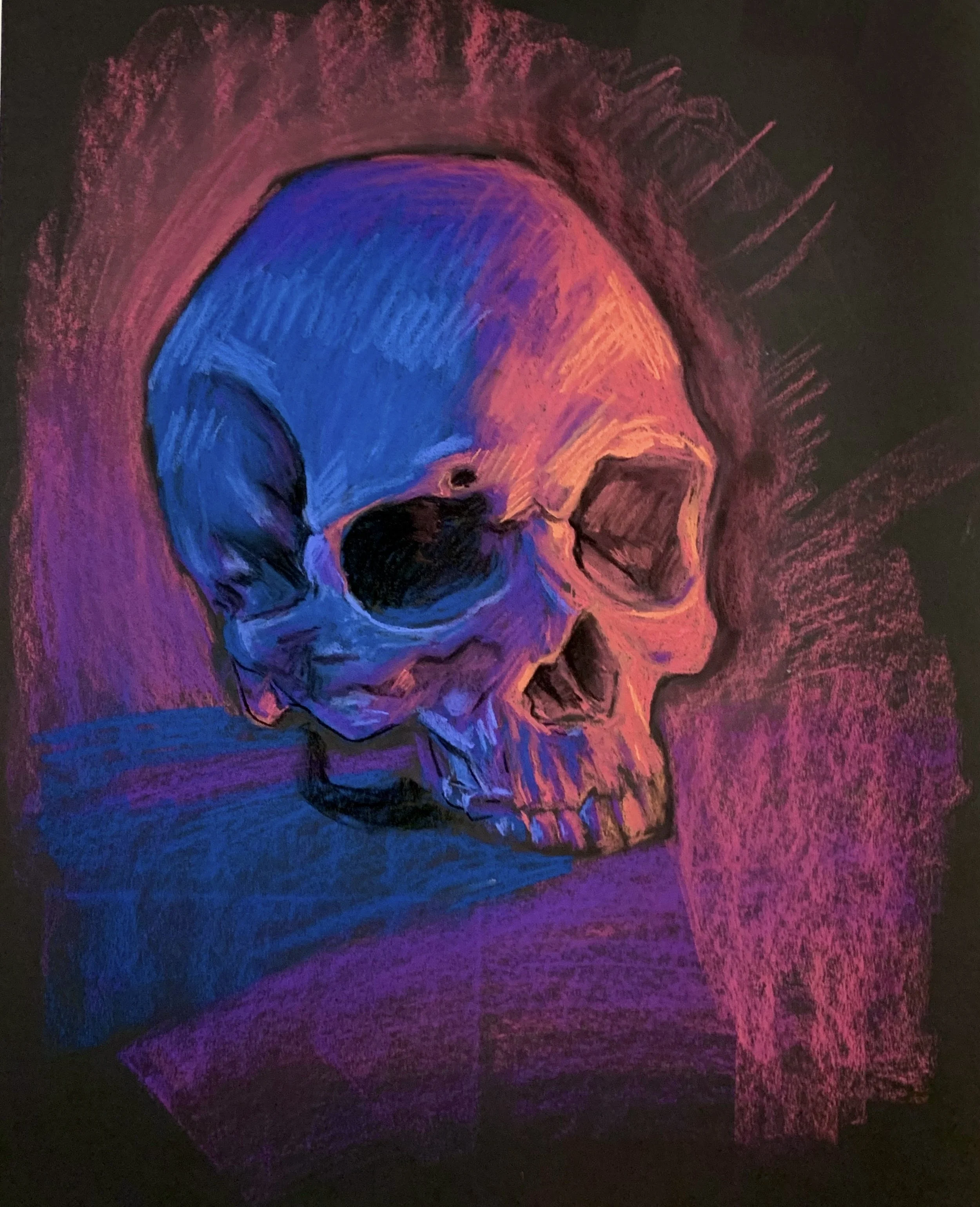 Untitled, 2023, chalk pastel on paper