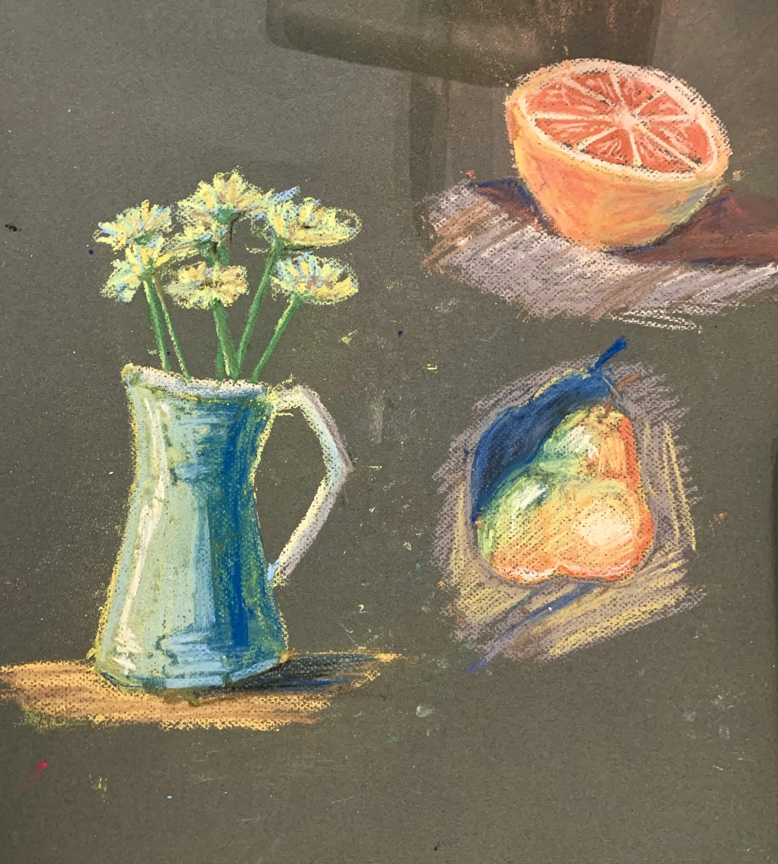 Untitled, 2023, chalk pastel on paper
